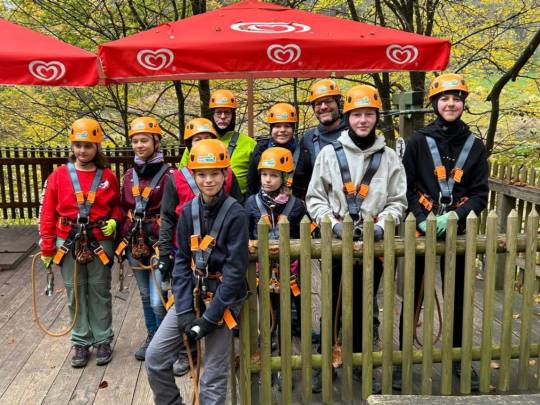 Ausflug der Bogenjugend zum Kletterpark Heigenbrücken